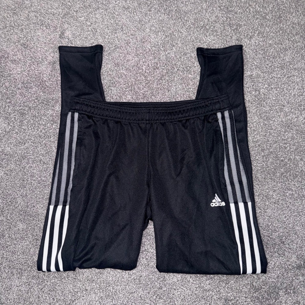Women's Adidas Tiro 21 Training Black and White Sweatpants w/ Texture Detail Med